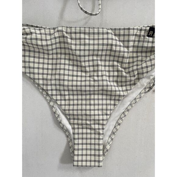 Tommy Hilfiger Swim XS/S Bikini Swimsuit Multicolor Plaid Swimwear - Picture 4 of 9